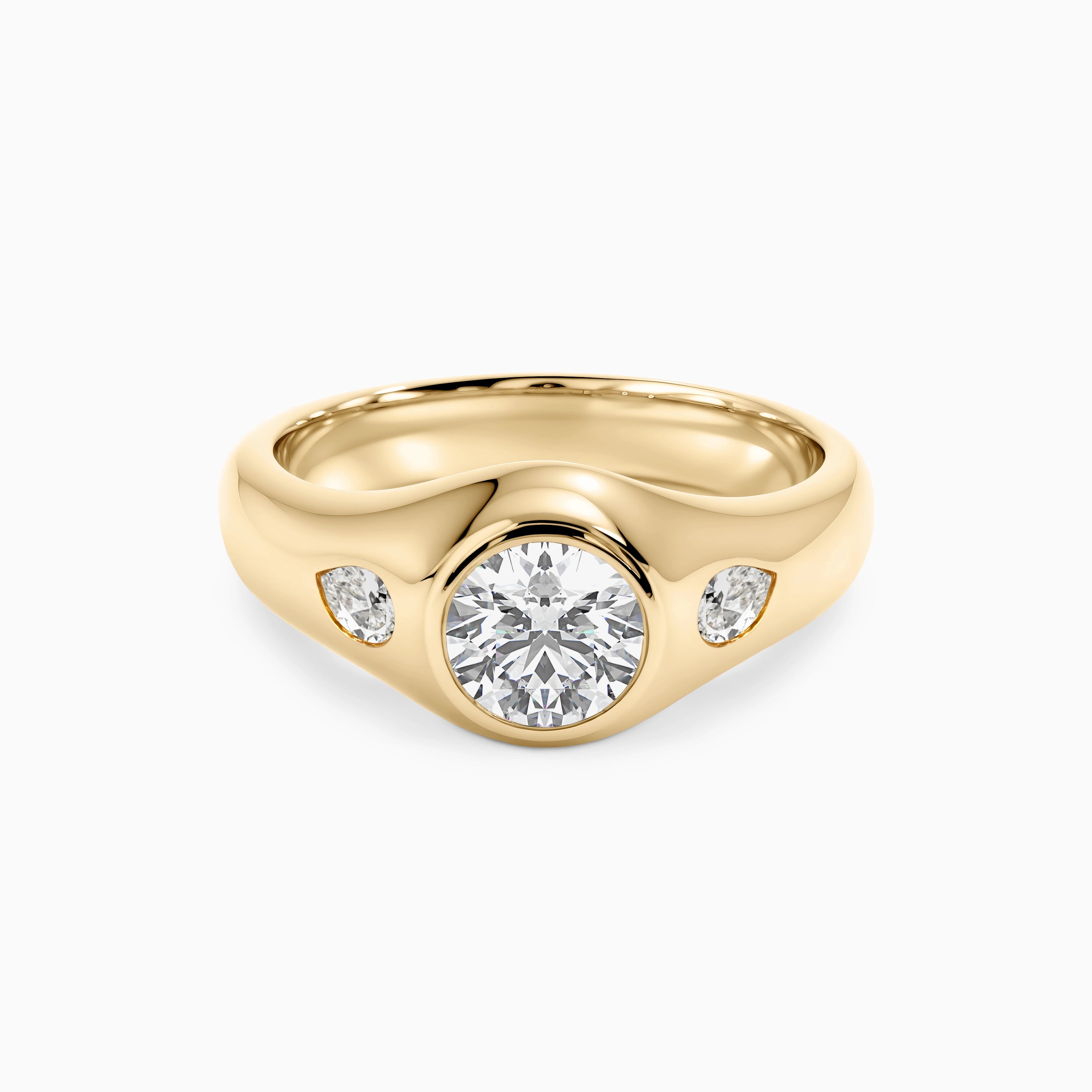 MICAH ROUND & PEAR TRILOGY Ring Noble Jewellery
