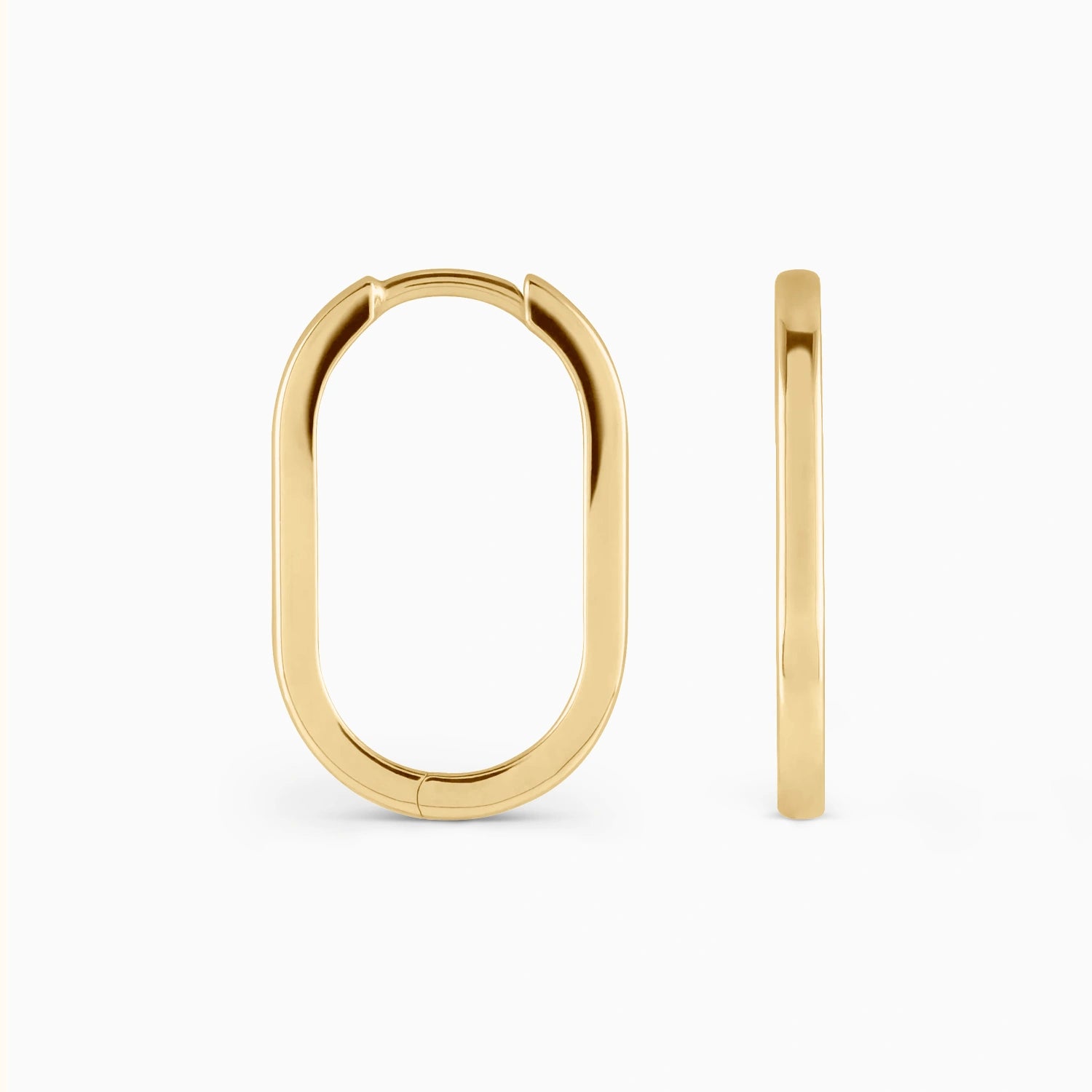 ANDI OVAL HOOPS Earrings Noble Jewellery