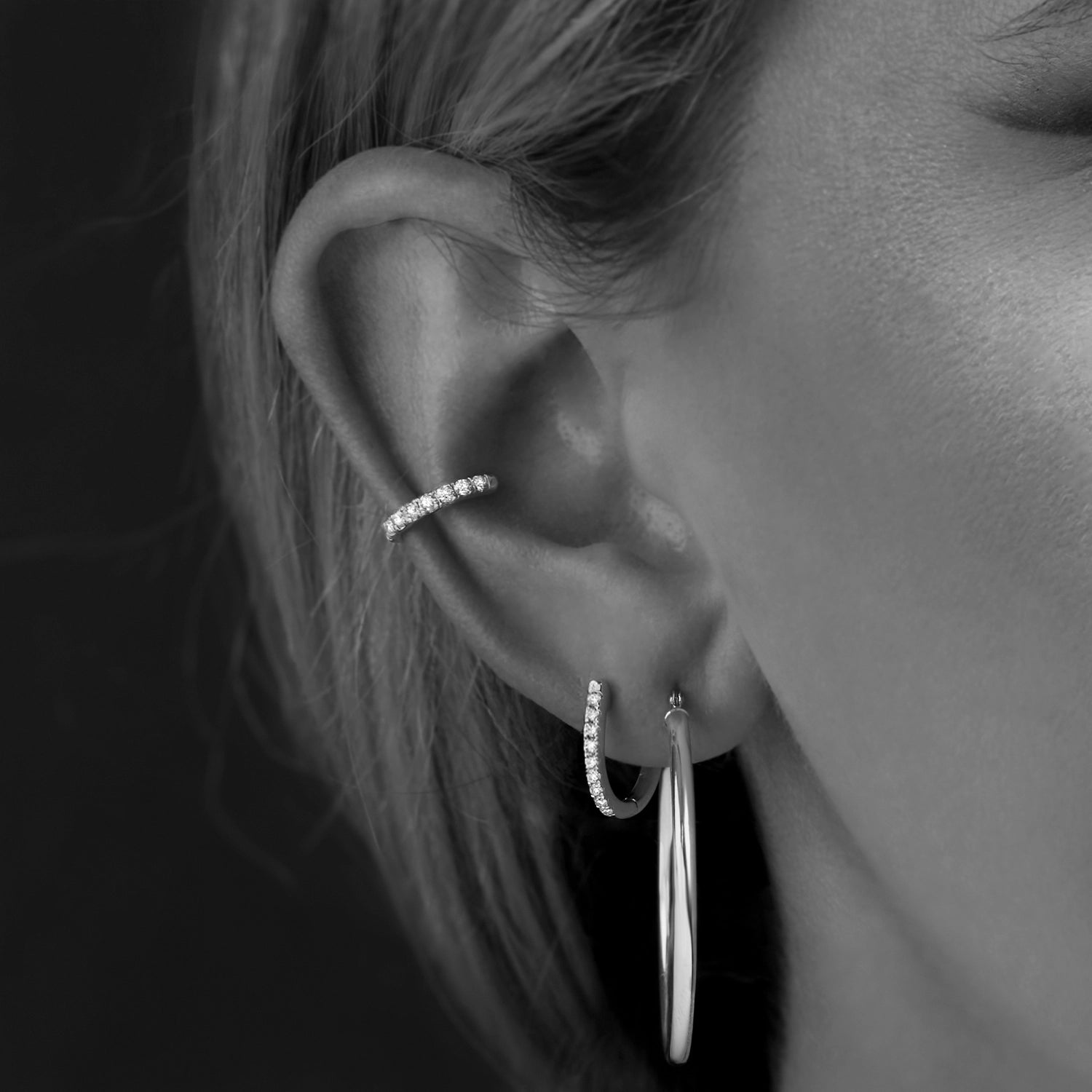 Esme Diamond Ear Cuff Earrings NOBLE