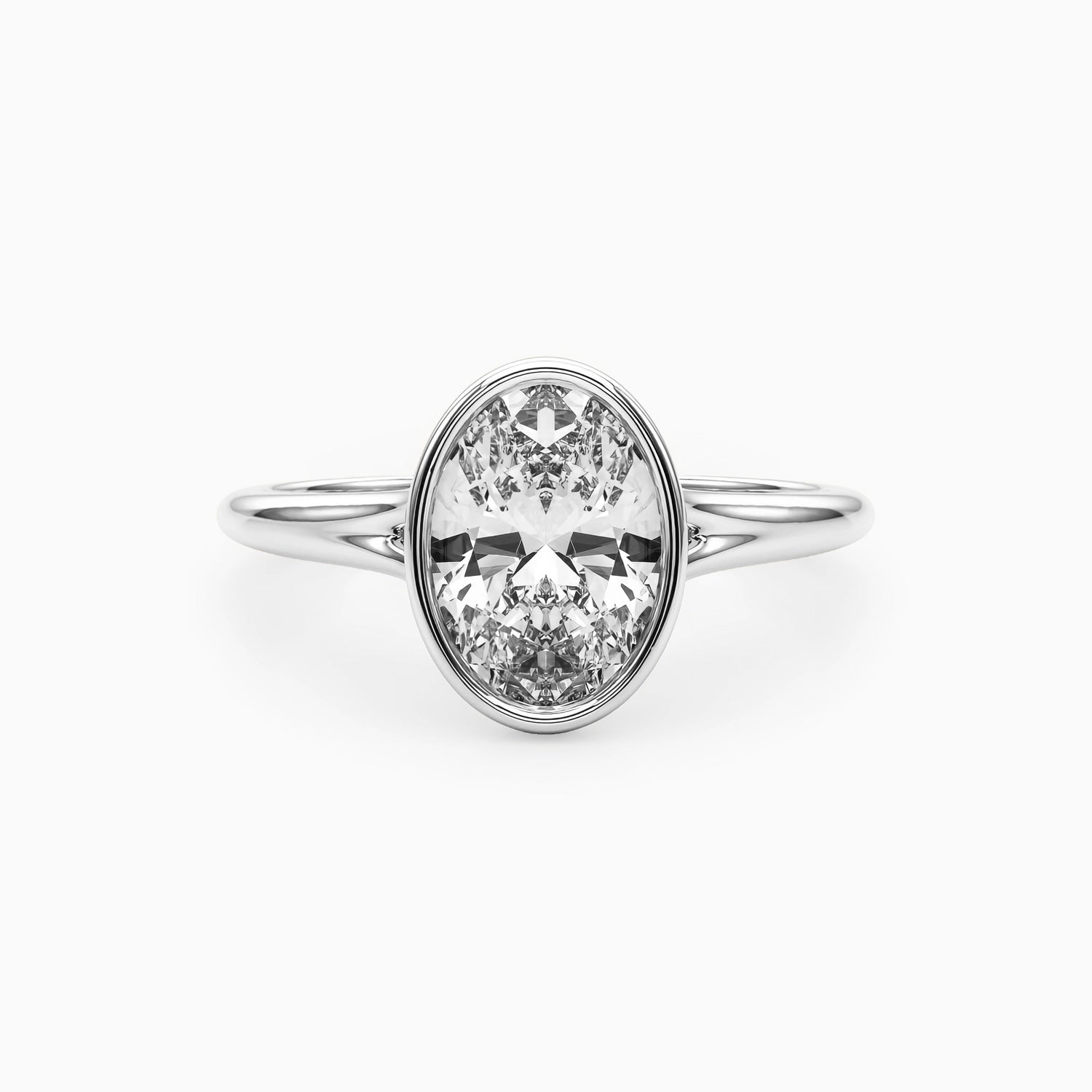 NOVA OVAL BEZEL SOLITAIRE Ring Noble Jewellery