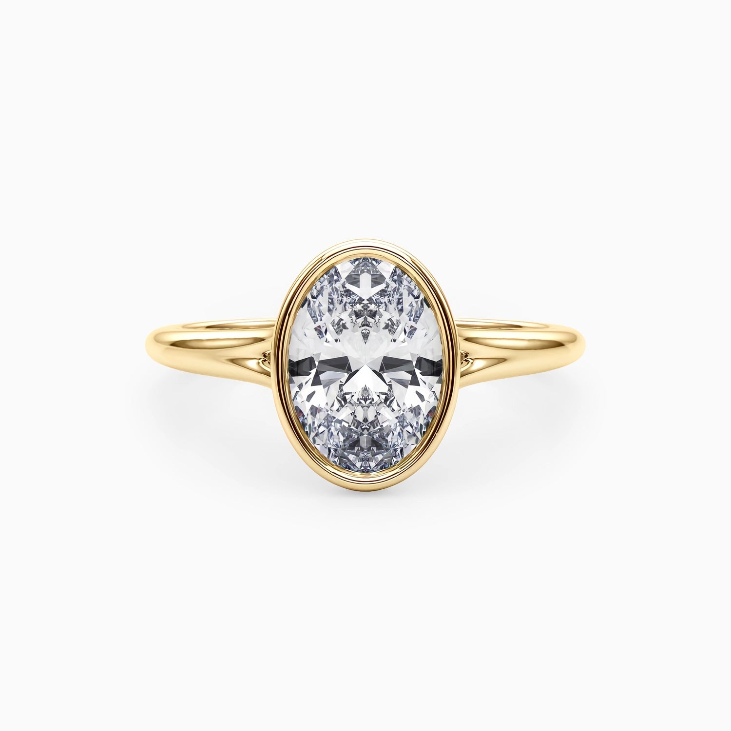 NOVA OVAL BEZEL SOLITAIRE Ring Noble Jewellery