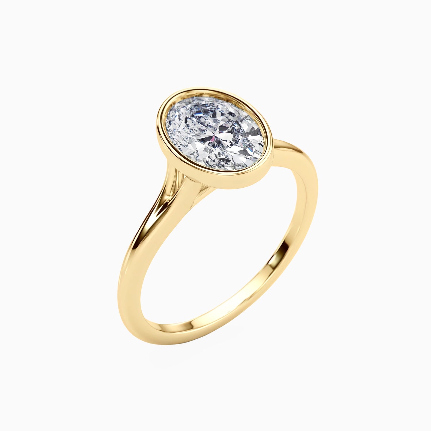 NOVA OVAL BEZEL SOLITAIRE Ring Noble Jewellery