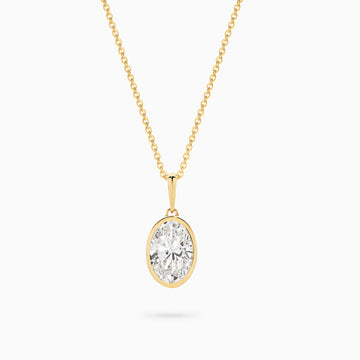 Wren Oval Bezel Pendant