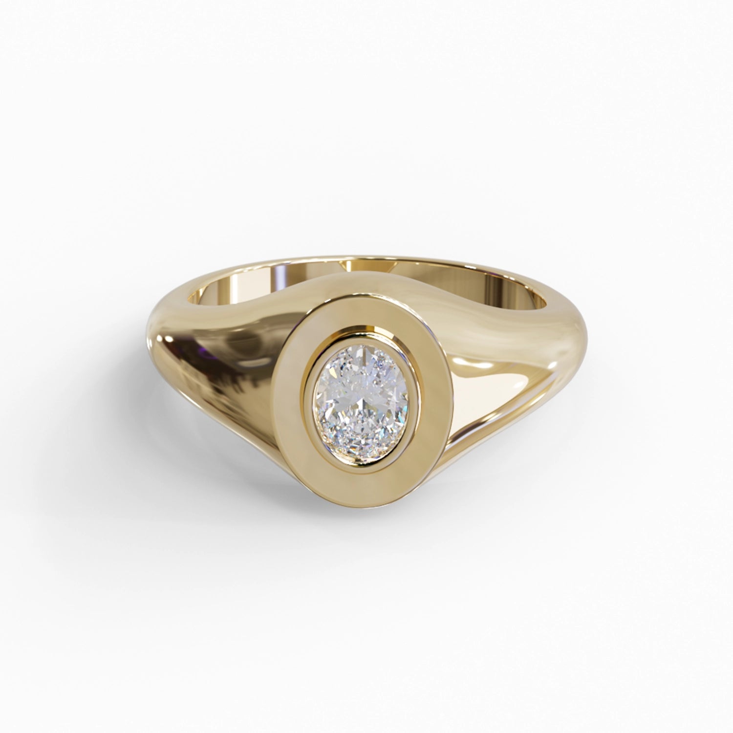 Ellie Oval Signet Ring Ring Noble Jewellery
