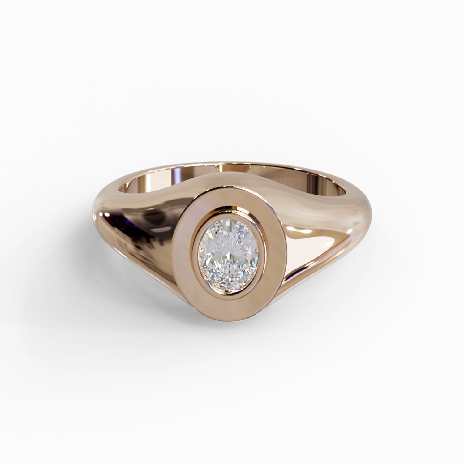 Ellie Oval Signet Ring Ring Noble Jewellery