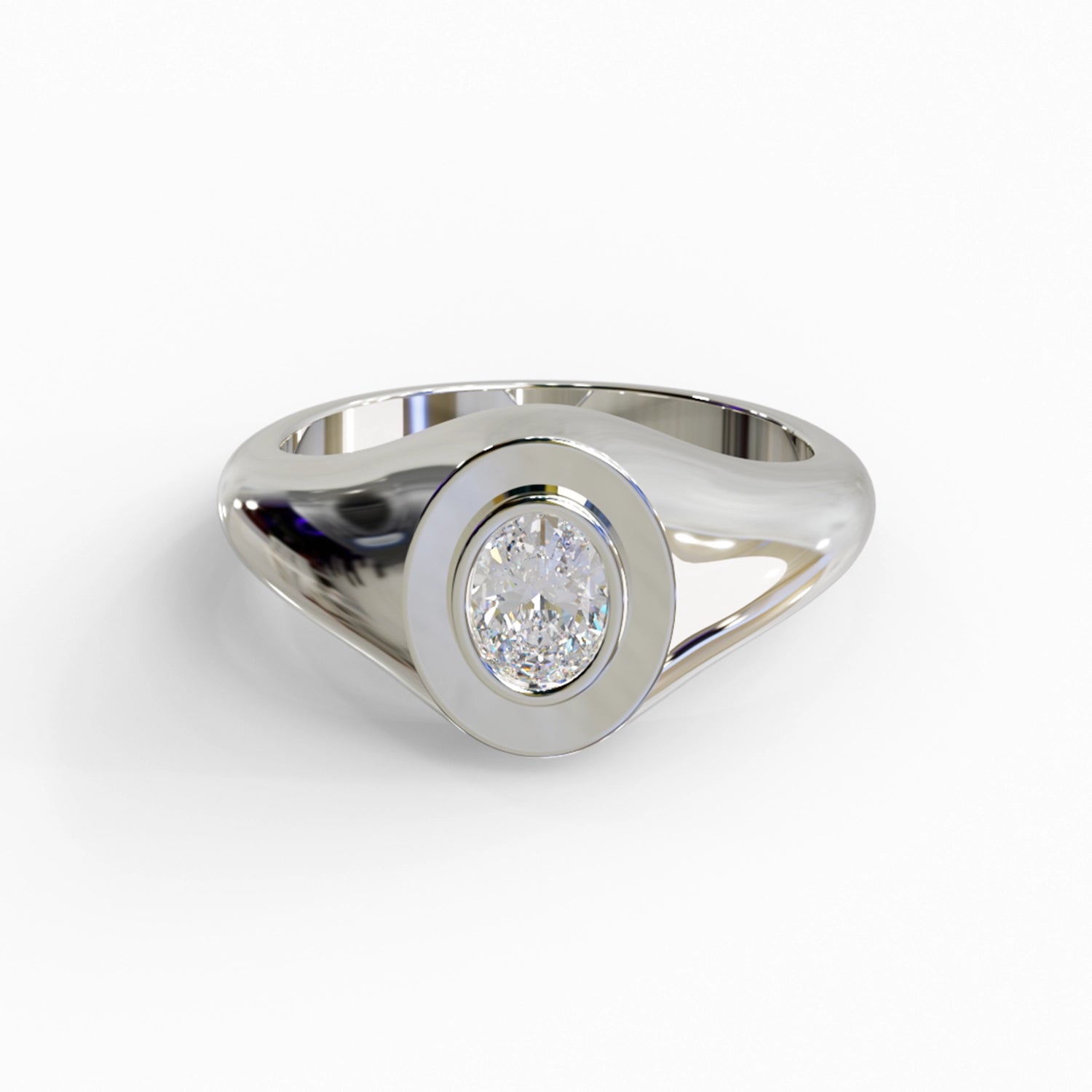 Ellie Oval Signet Ring Ring Noble Jewellery