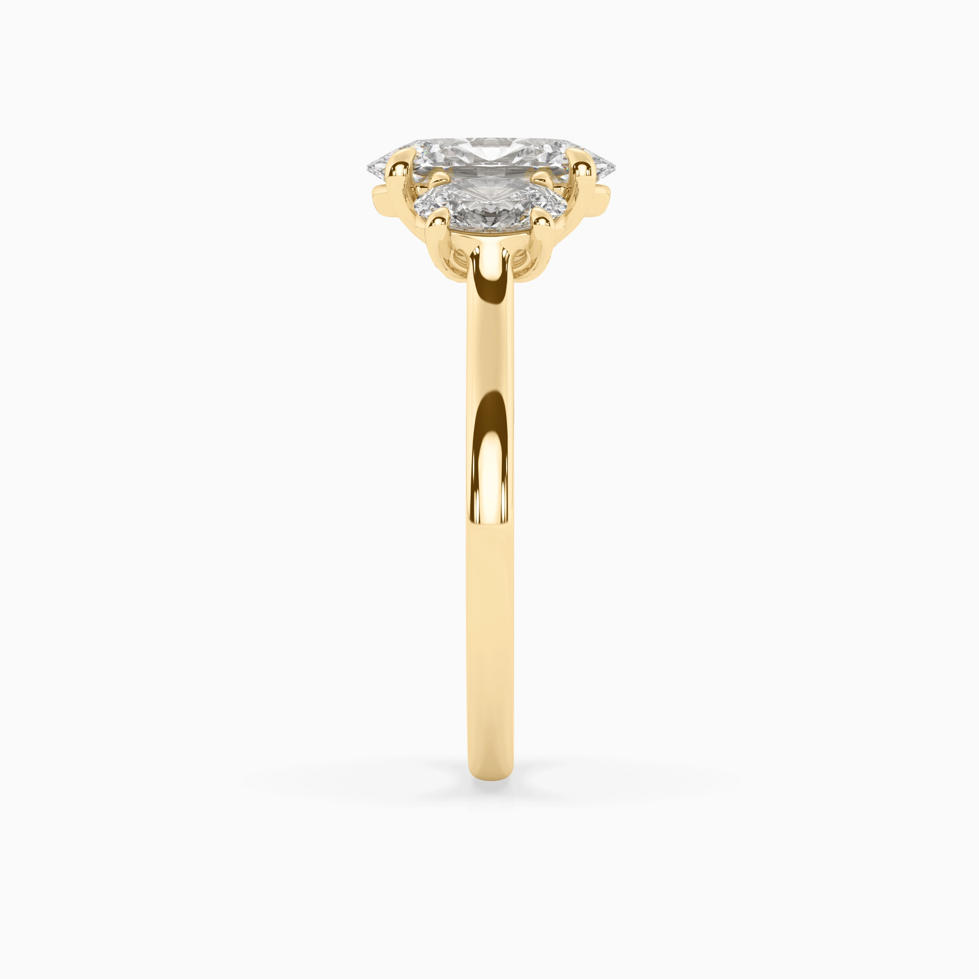 DEMI OVAL THREE-STONE Ring Noble Jewellery