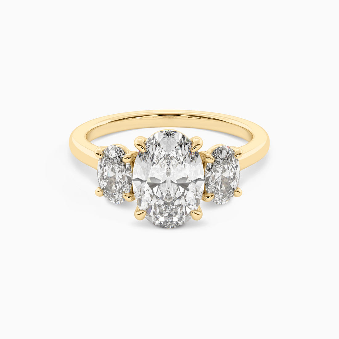 DEMI OVAL THREE-STONE Ring Noble Jewellery