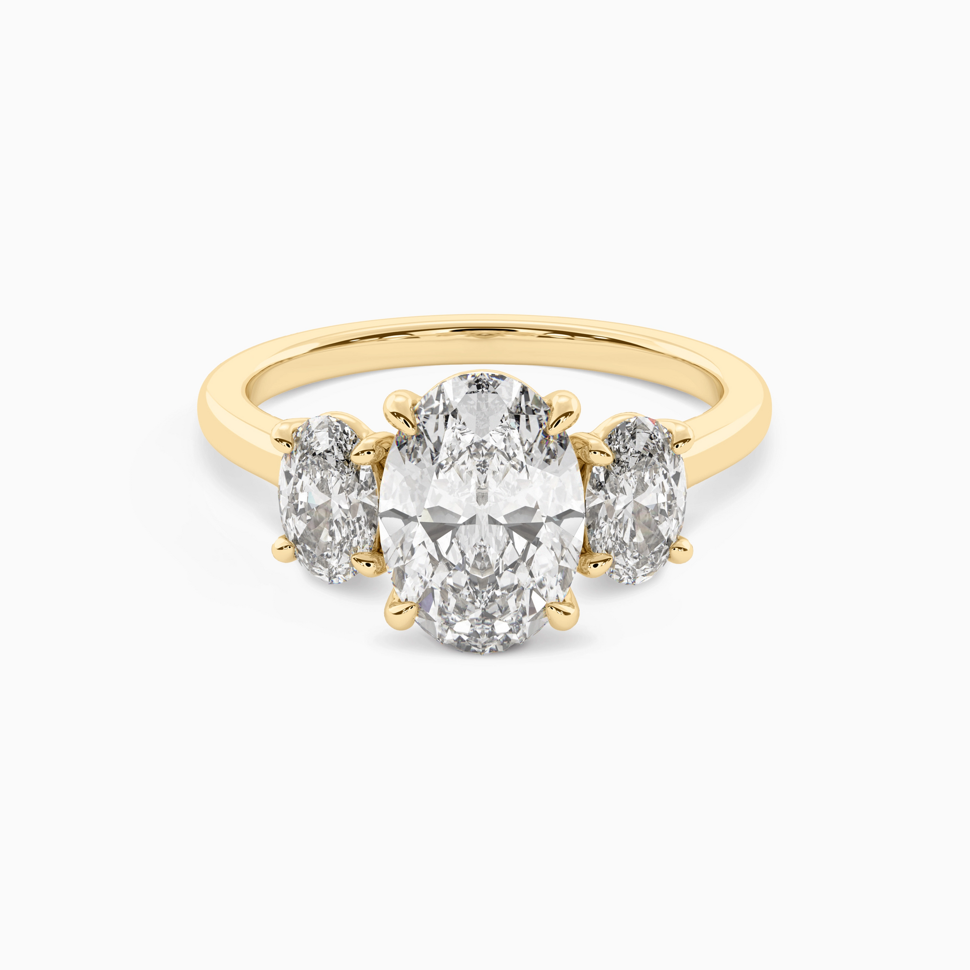 DEMI OVAL THREE-STONE Ring Noble Jewellery