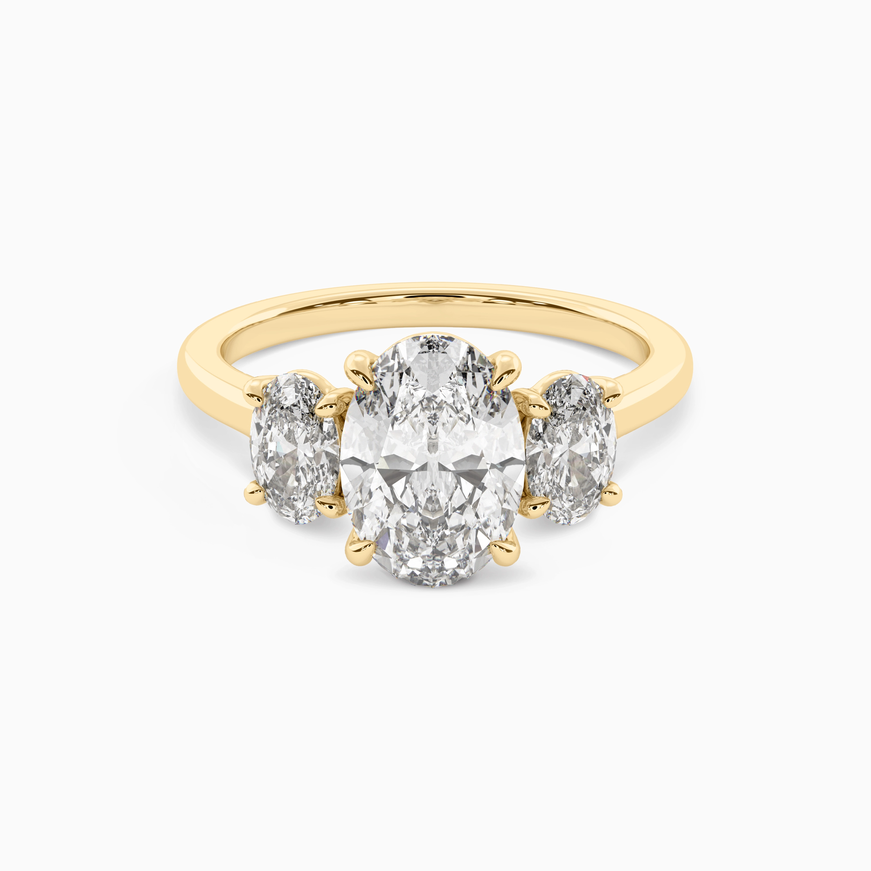 DEMI OVAL THREE-STONE Ring Noble Jewellery