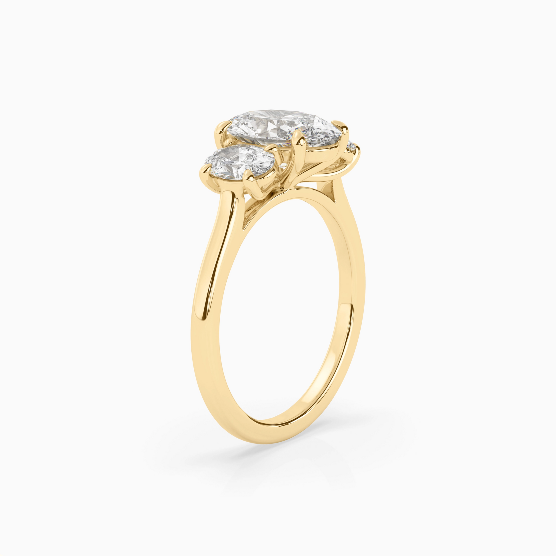 DEMI OVAL THREE-STONE Ring Noble Jewellery