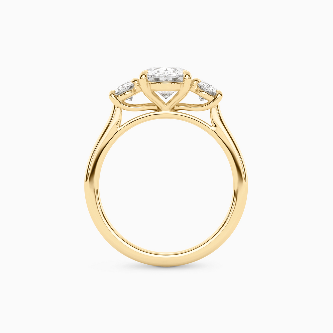 DEMI OVAL THREE-STONE Ring Noble Jewellery