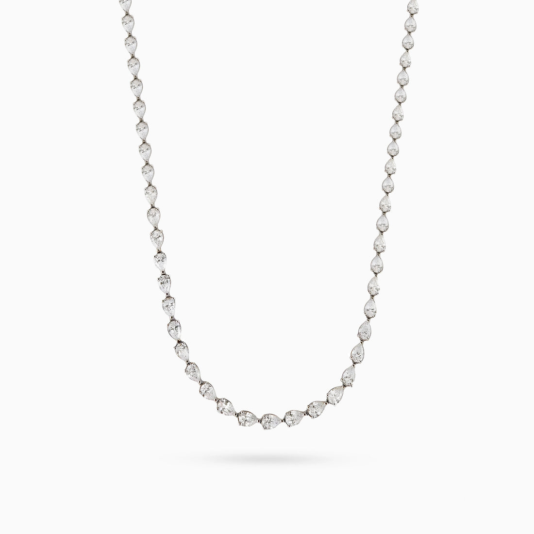 KEIRA PEAR DIAMOND TENNIS NECKLACE Necklace Noble Jewellery