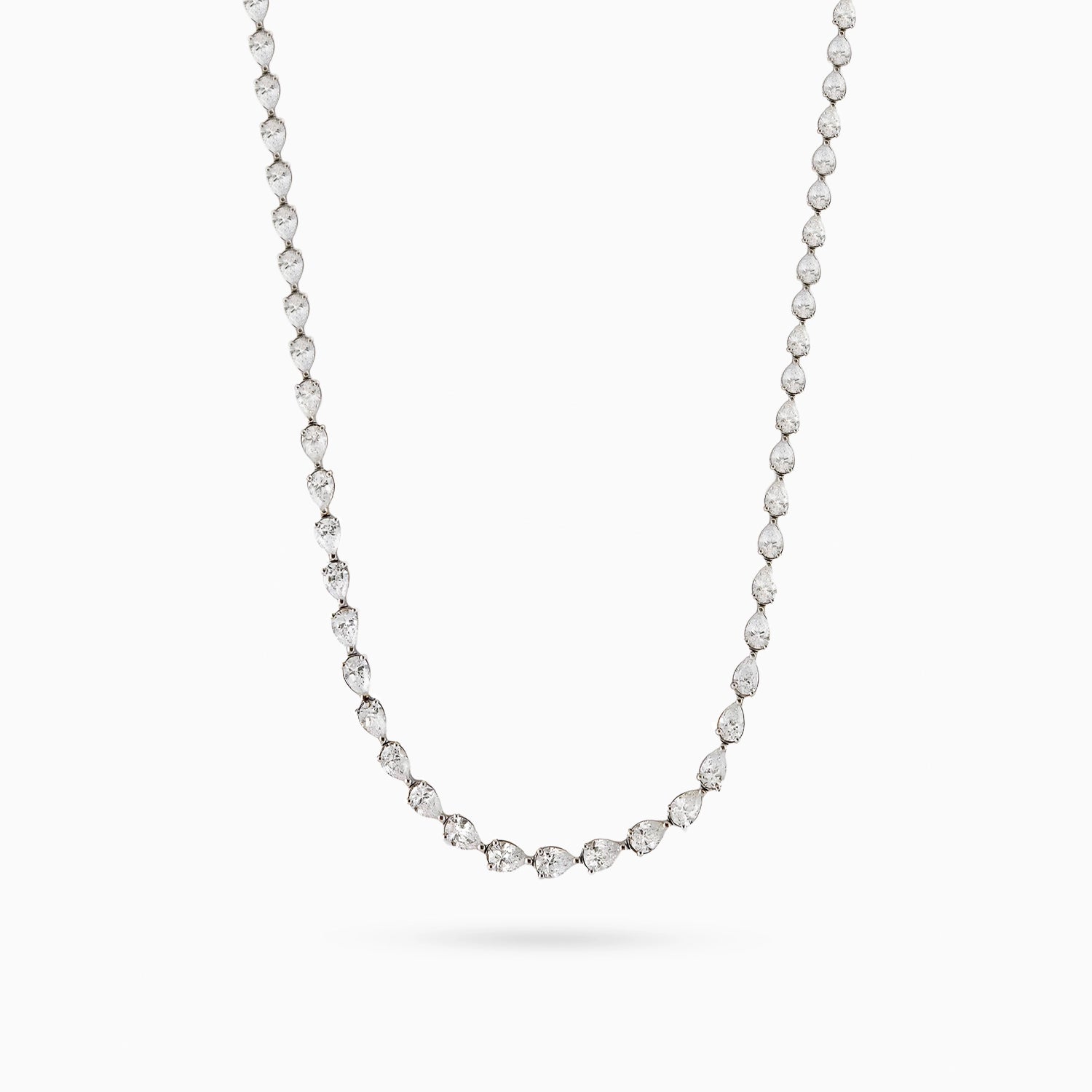 KEIRA PEAR DIAMOND TENNIS NECKLACE Necklace Noble Jewellery