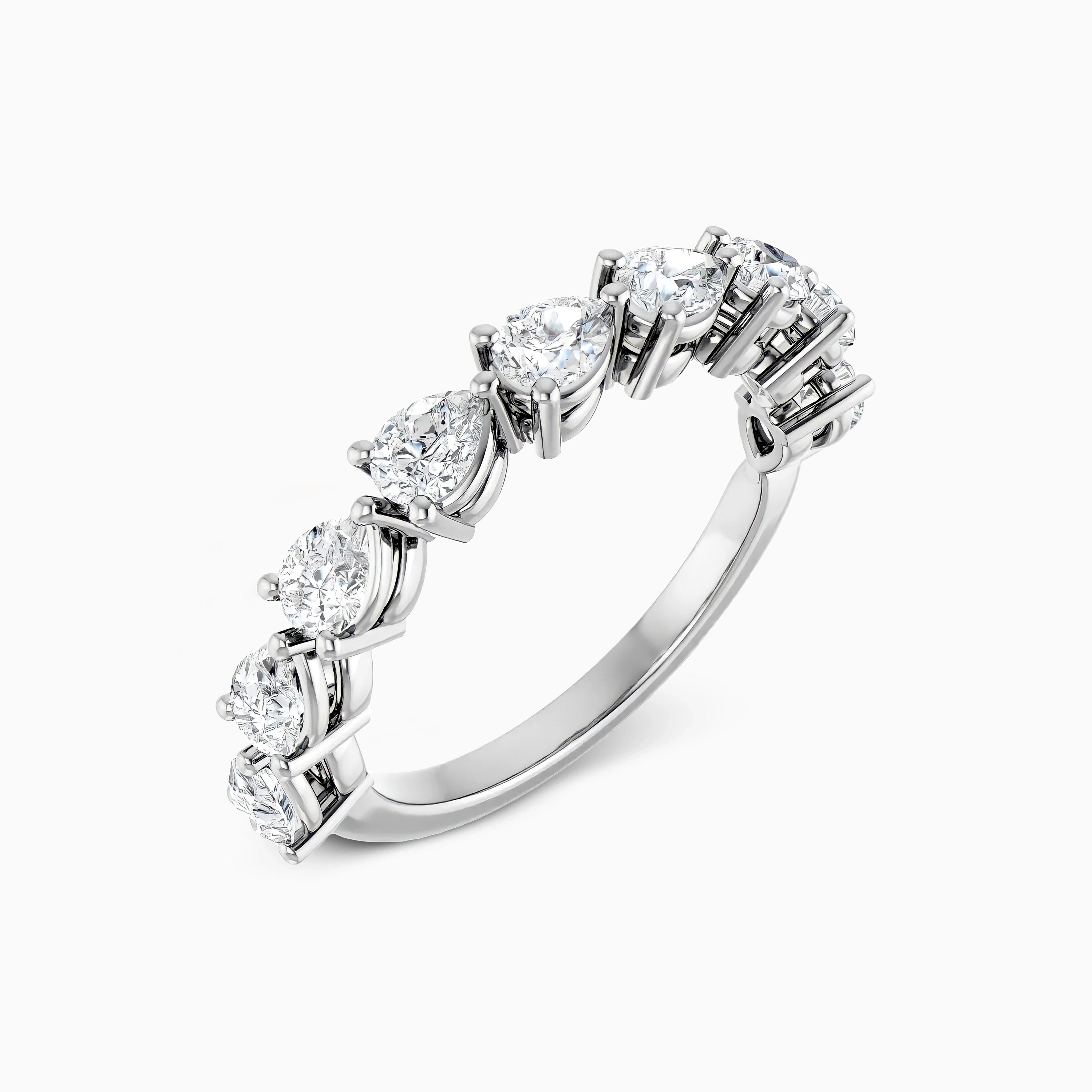 ELISE PEAR EAST WEST DIAMOND BAND Ring Noble Jewellery