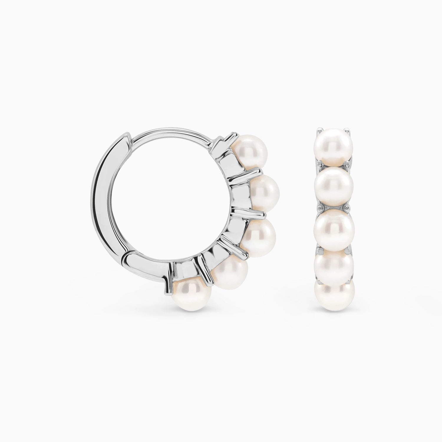 CELESTE PEARL HUGGIES Earrings Noble Jewellery