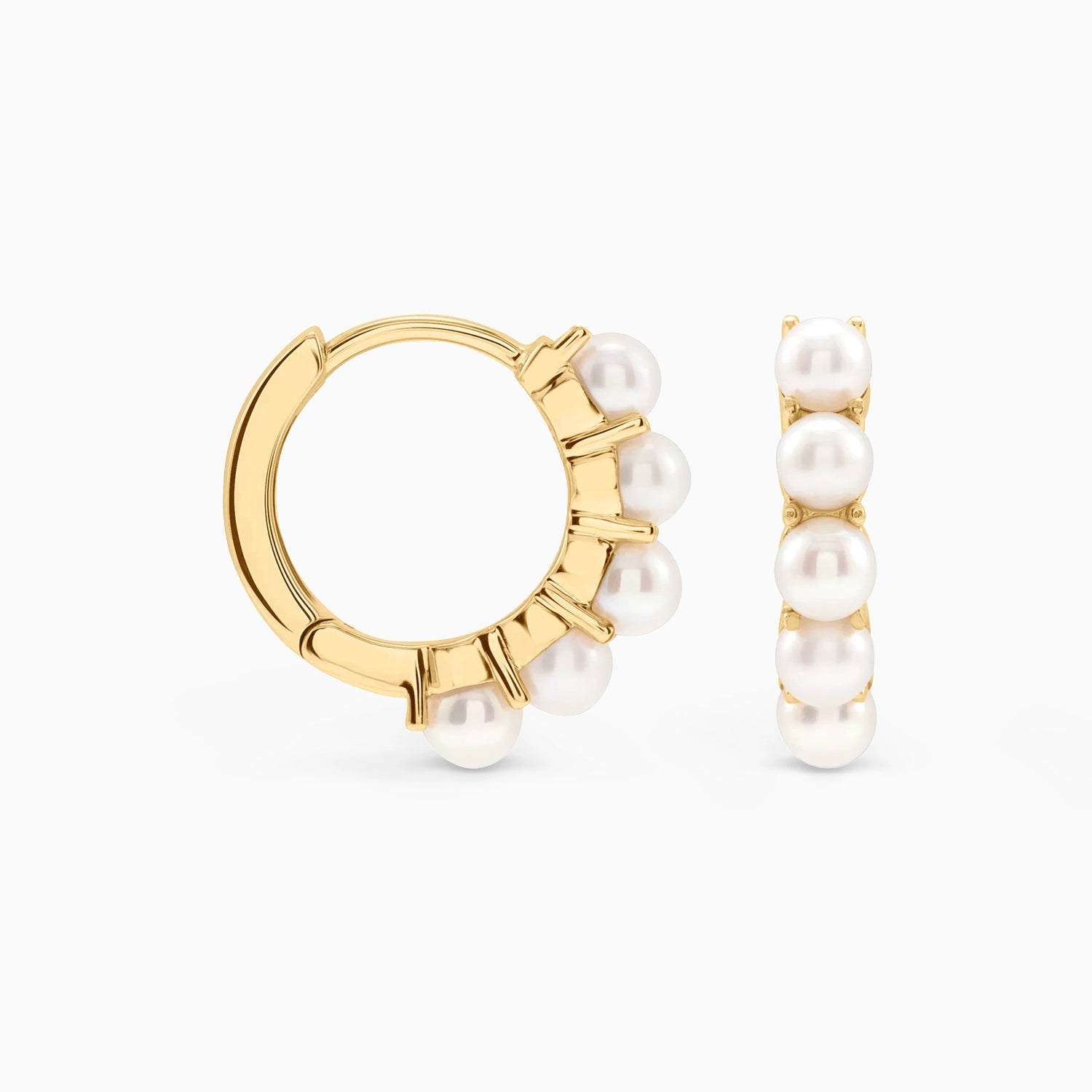 CELESTE PEARL HUGGIES Earrings Noble Jewellery