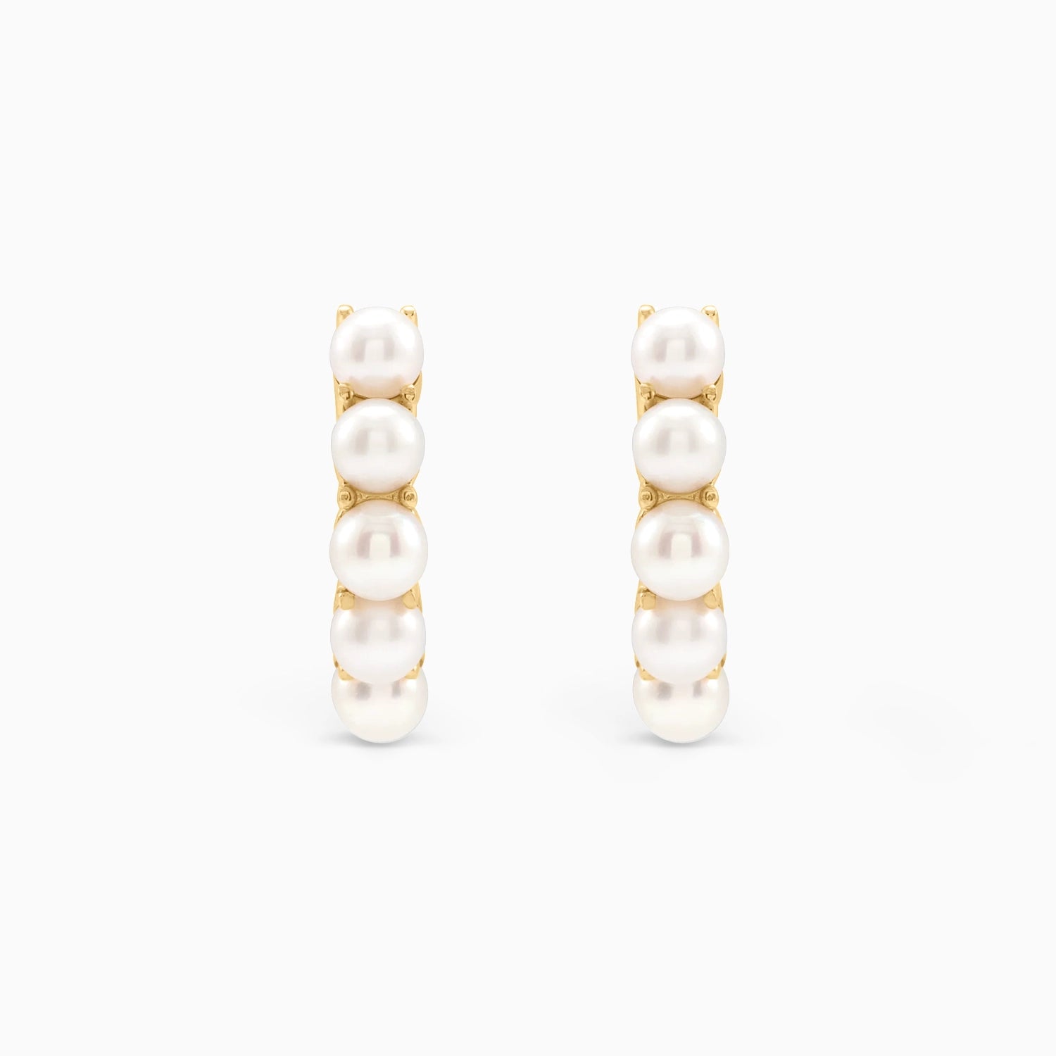 CELESTE PEARL HUGGIES Earrings Noble Jewellery