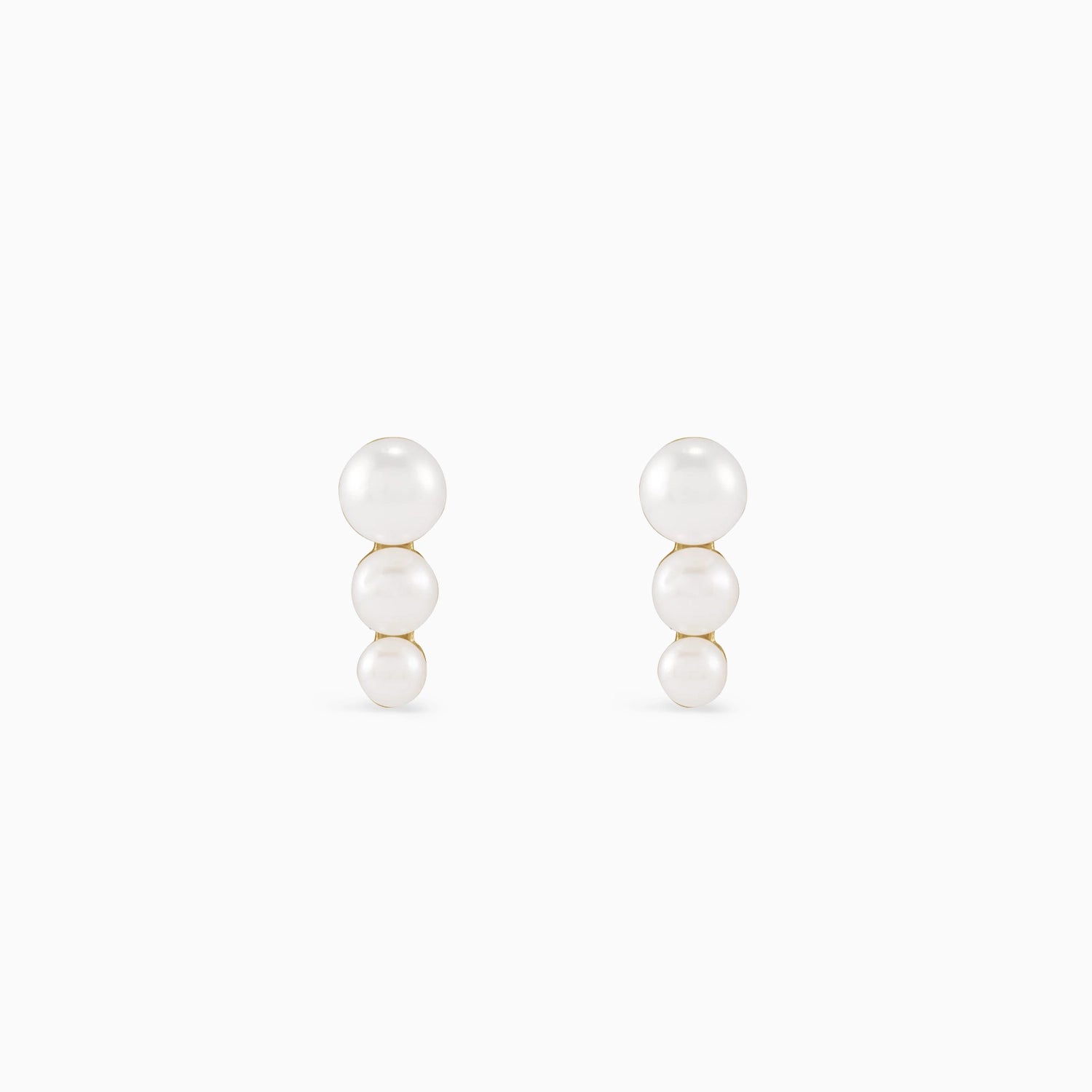HARPER PEARL TRIO STUDS Earrings Noble Jewellery