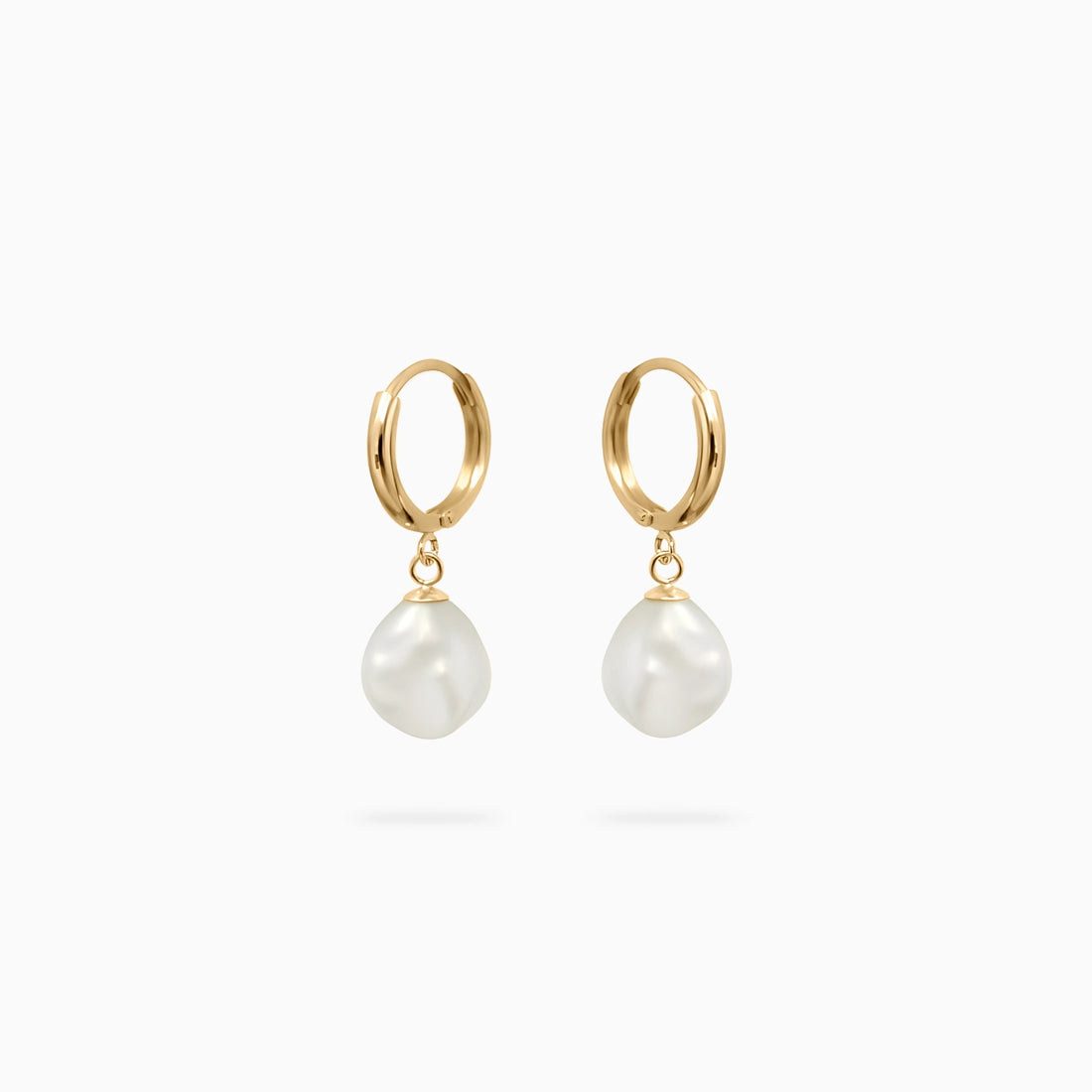 ISLA KESHI PEARL HOOPS Earrings Noble Jewellery