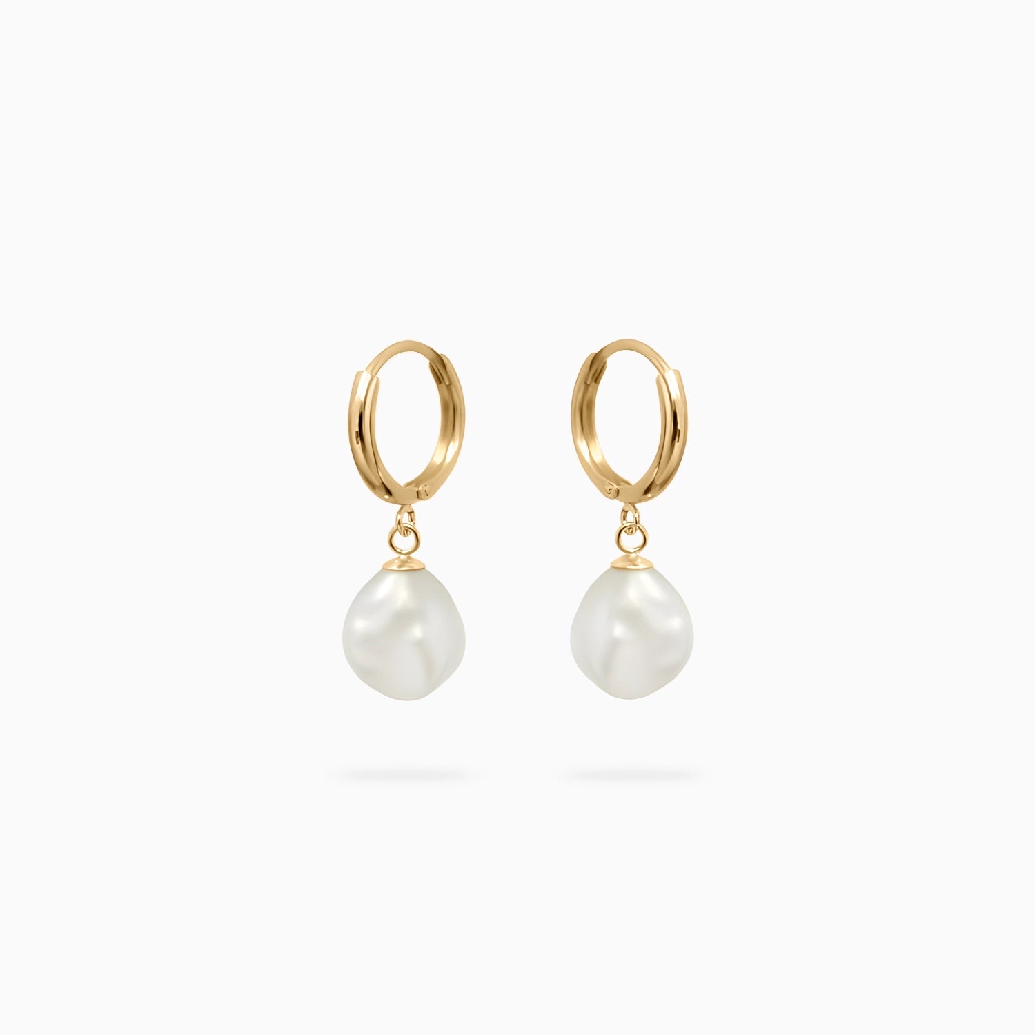 ISLA KESHI PEARL HOOPS Earrings Noble Jewellery