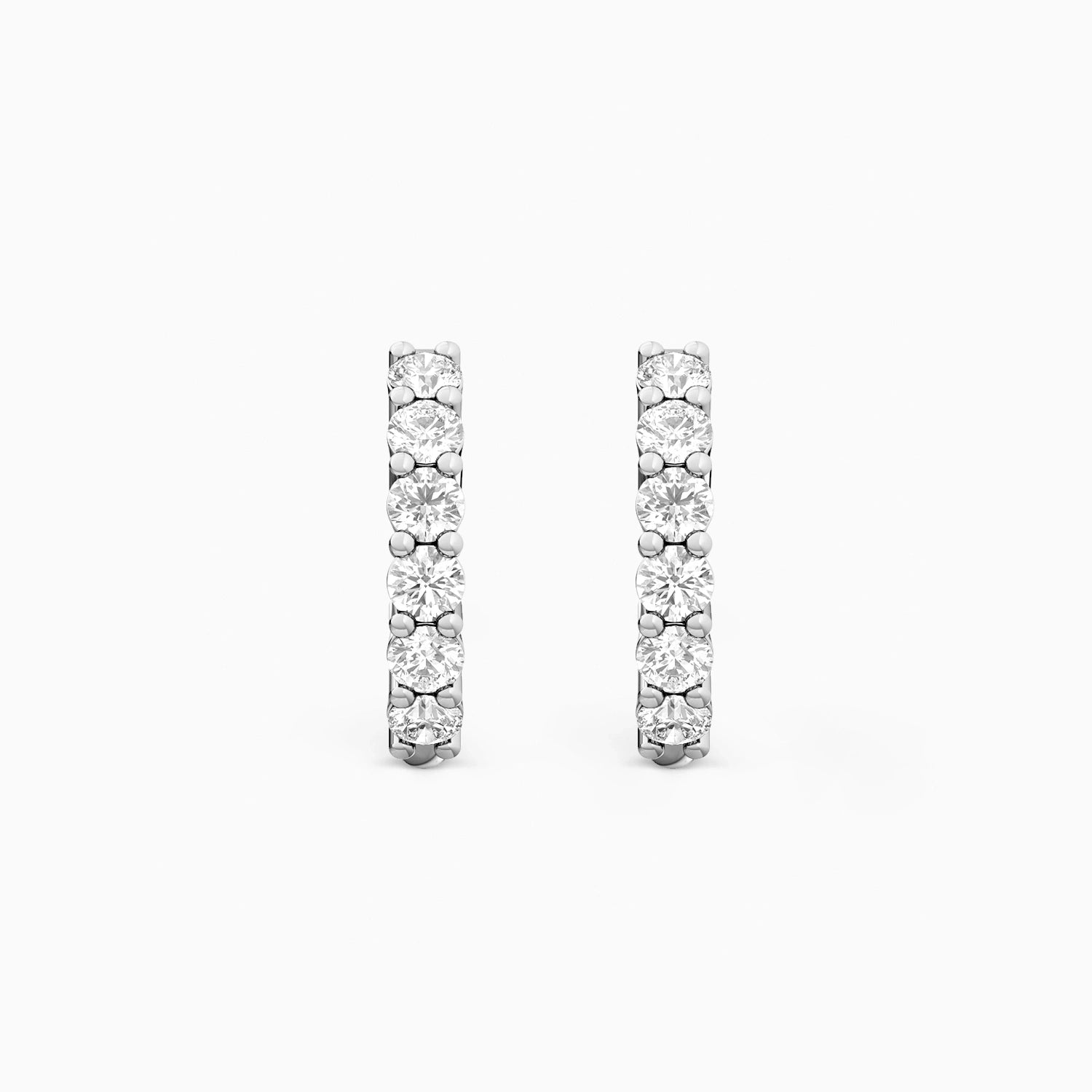 ZARA PETITE DIAMOND HUGGIES Earrings Noble Jewellery