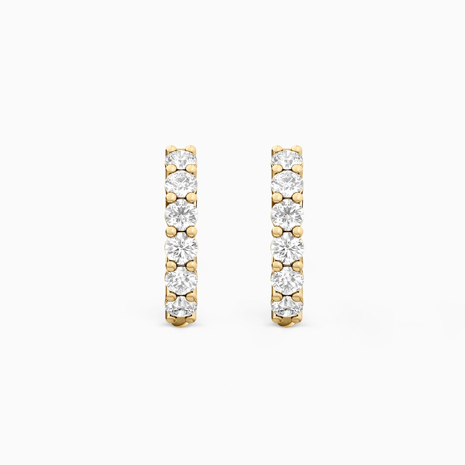 ZARA PETITE DIAMOND HUGGIES Earrings Noble Jewellery
