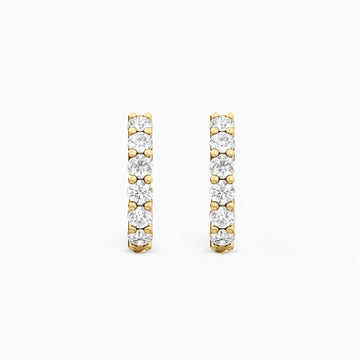 ZARA PETITE DIAMOND HUGGIES Earrings Noble Jewellery