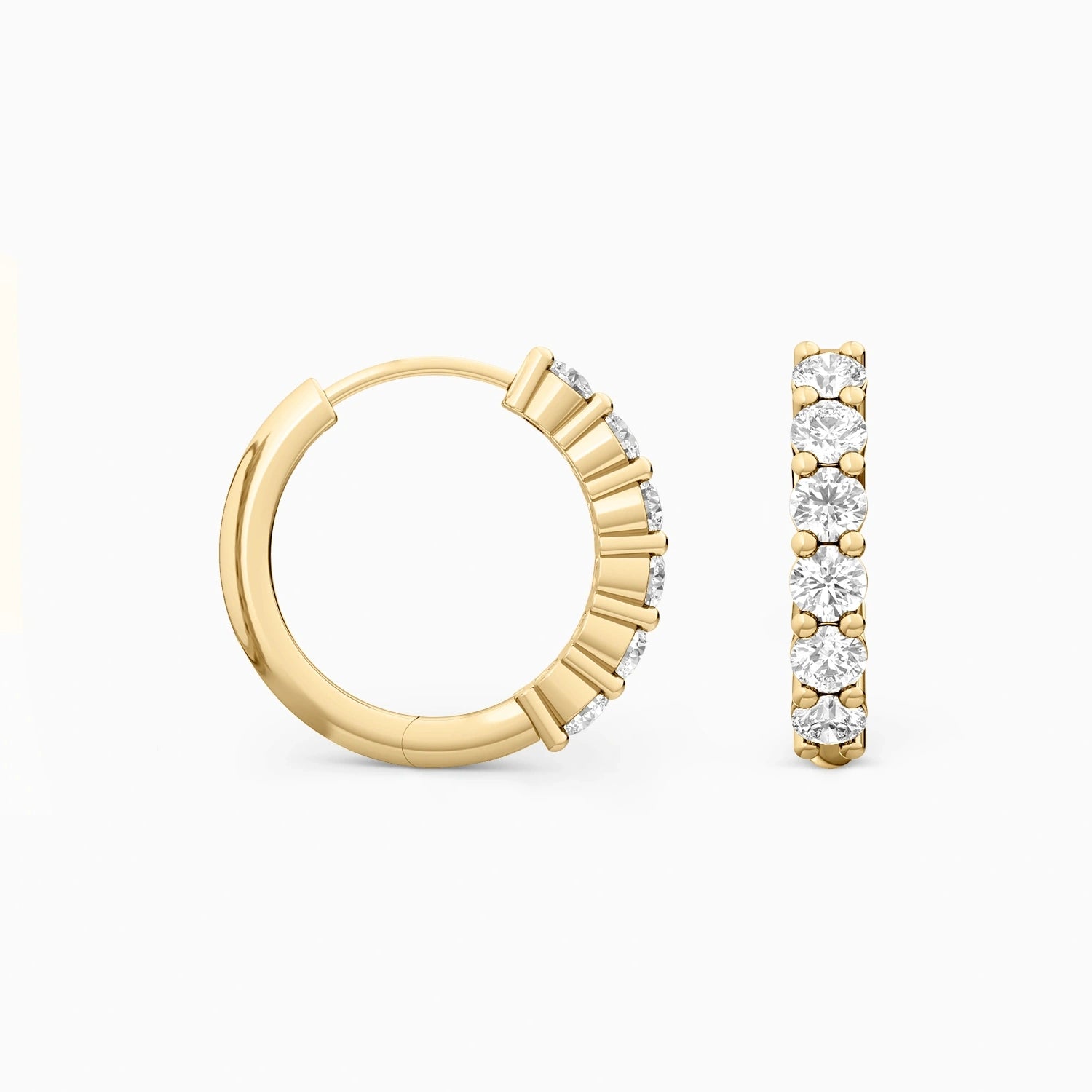 ZARA PETITE DIAMOND HUGGIES Earrings Noble Jewellery