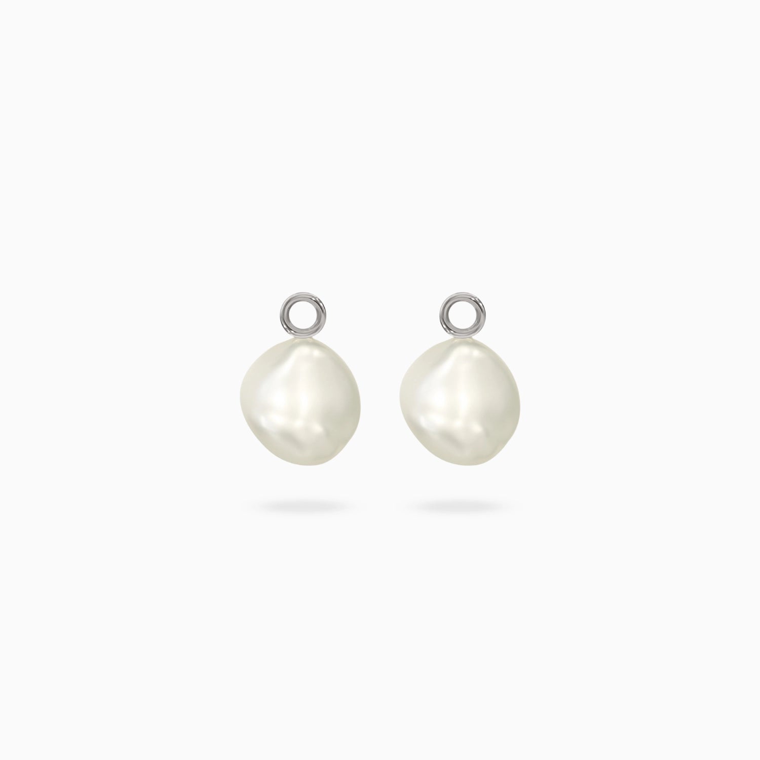 Bella Keshi Pearl Huggie Charms