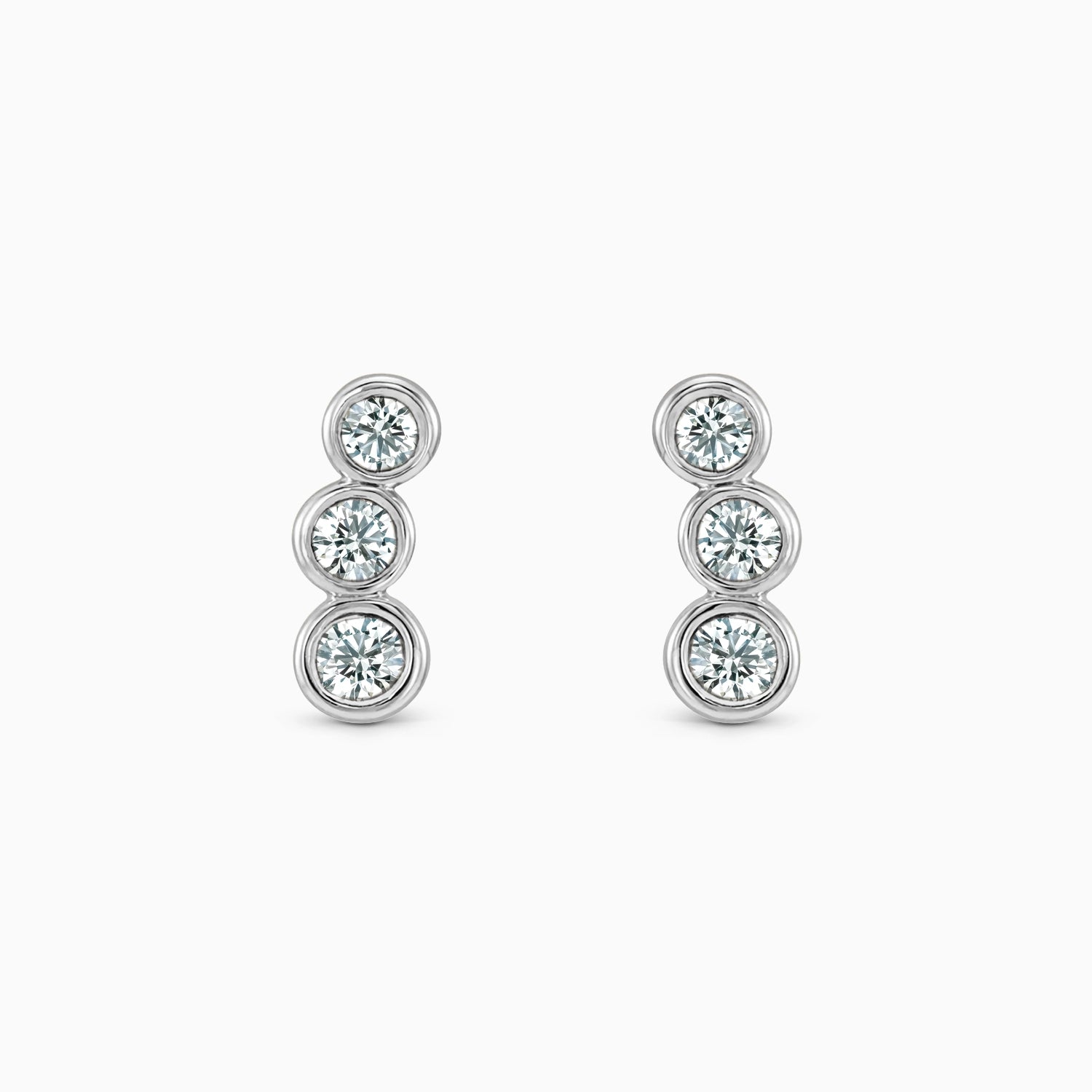 MIRA TRIO CLIMBER STUDS Earrings Noble Jewellery